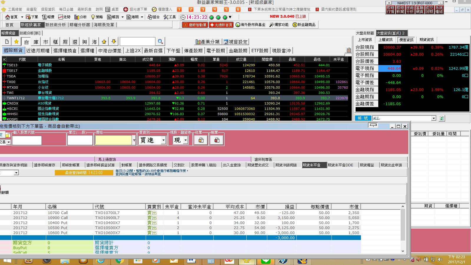 20171201午收老婆帳戶部位